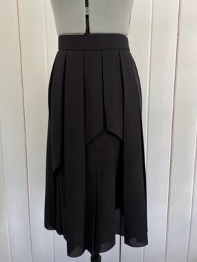 COS Layered Pleated Skirt asymmetrical black 4